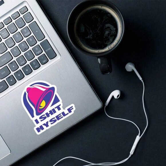 1pc I Myself Sticker Laptop Sticker Funny Workplace Funny Vinyl Sticker - Picture 2 of 3